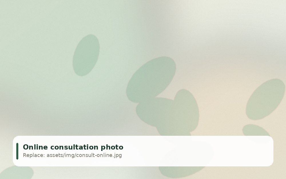 Online nutrition consultation by video call